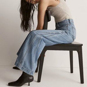 Madewell Superwide-Leg Jeans in Parson Wash: Inset Edition